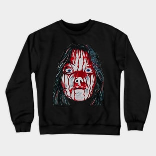 Scary Carrie Face Crewneck Sweatshirt